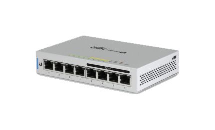 Ubiquiti Switch smart managed Layer2 8 Port • 8x GbE • PoE Budget 48W • 4x PoE af • Desktop • Lüfterlos • UniFi • US-8-60W - Image 1
