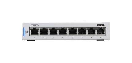 Ubiquiti Switch smart managed Layer2 8 Port • 8x GbE • PoE Budget 48W • 4x PoE af • Desktop • Lüfterlos • UniFi • US-8-60W - Image 2