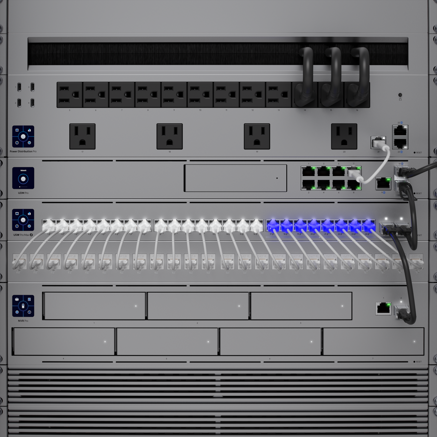 Ubiquiti USW-Pro-Max-24-PoE UniFi 24 port multi-gigabit PoE++ switch, with layer3 features and etherlighting - Image 8