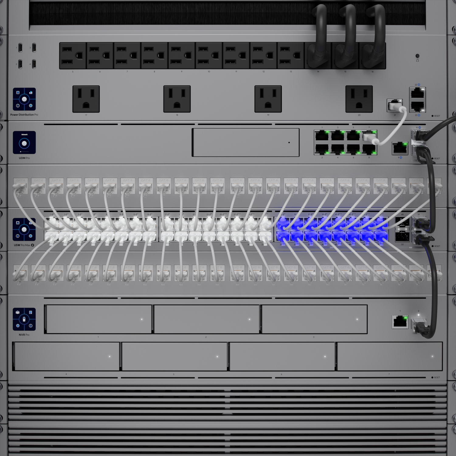 Ubiquiti USW-Pro-Max-48-PoE UniFi 48 port multi-gigabit PoE++ switch, with layer3 features and etherlighting - Image 8