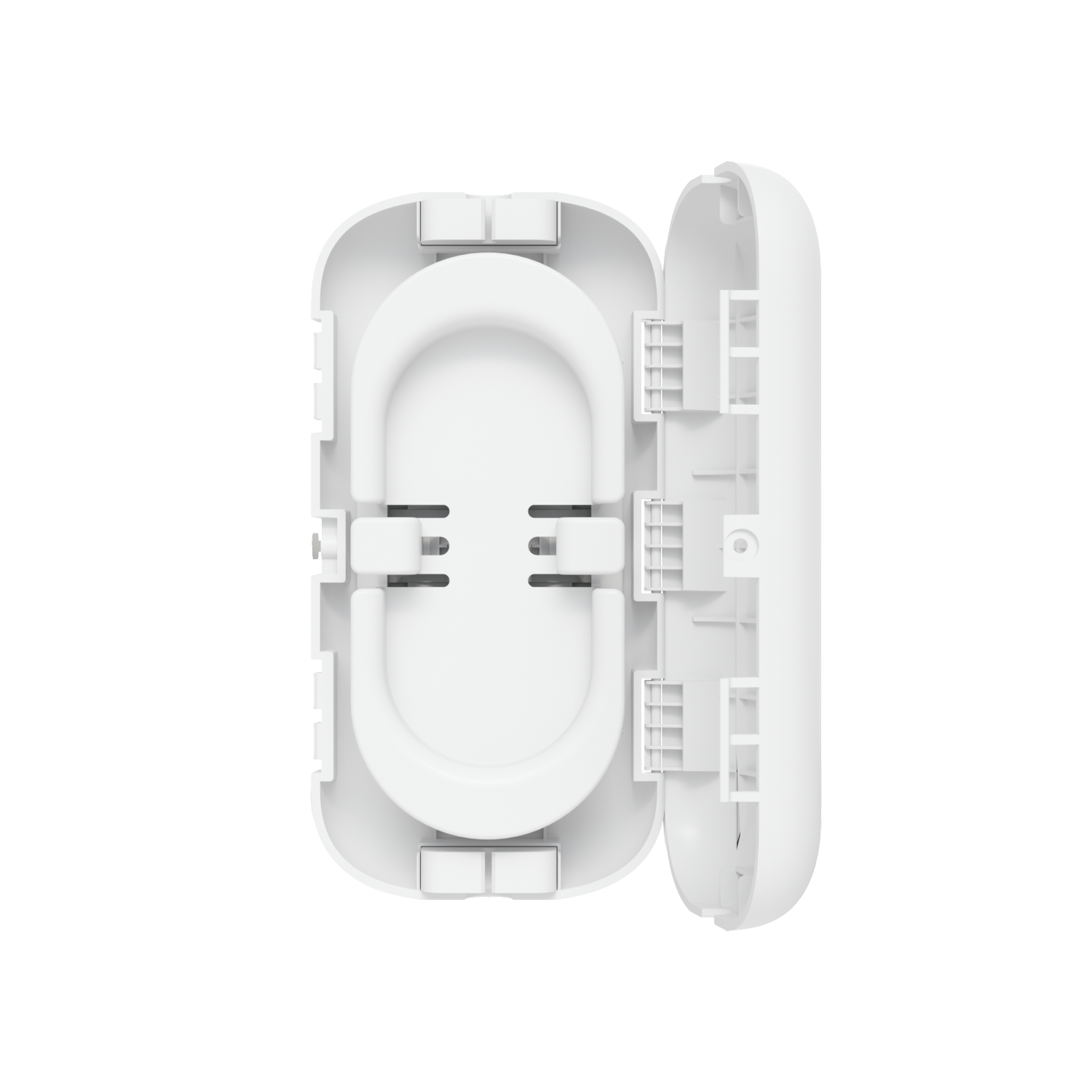 Ubiquiti UACC-Fiber-SR-Kit Weatherproof pole- and wall-mountable enclosure with a detachable reel for organizing and reducing strain on fber optic cabling - Image 6