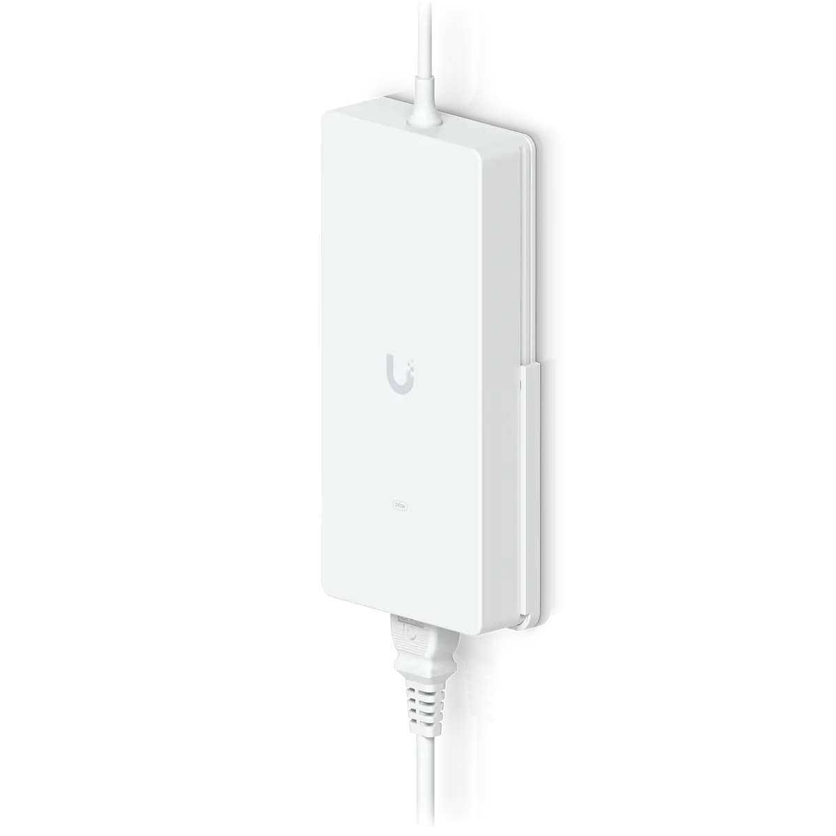 An AC power adapter delivers 