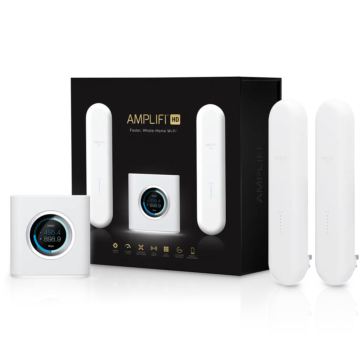 Ubiquiti AmpliFi HD wireless router Gigabit Ethernet Dual-band (2.4 GHz / 5 GHz) White (AFI-HD)
