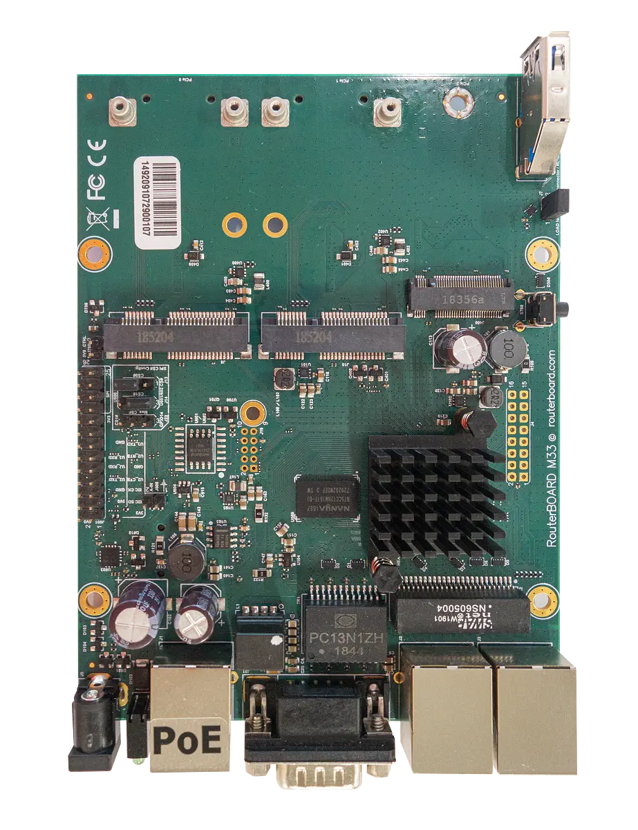 Mikrotik RBM33G wired router Black, Green, Grey (RBM33G)